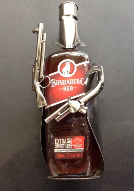 Nuts & Bolts - Ned Kelly Wine Bottle Holder Nuts & Bolts - Ned Kelly Wine Bottle Holder