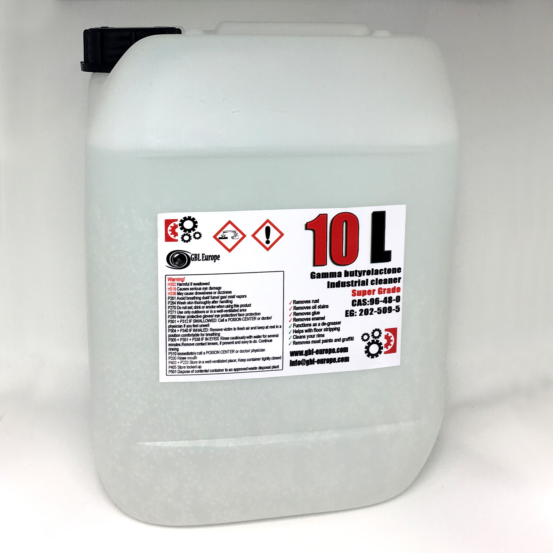Industrial Cleaner 10.000 ml Super Grade Quality Canister 00260 HS Code 29322020