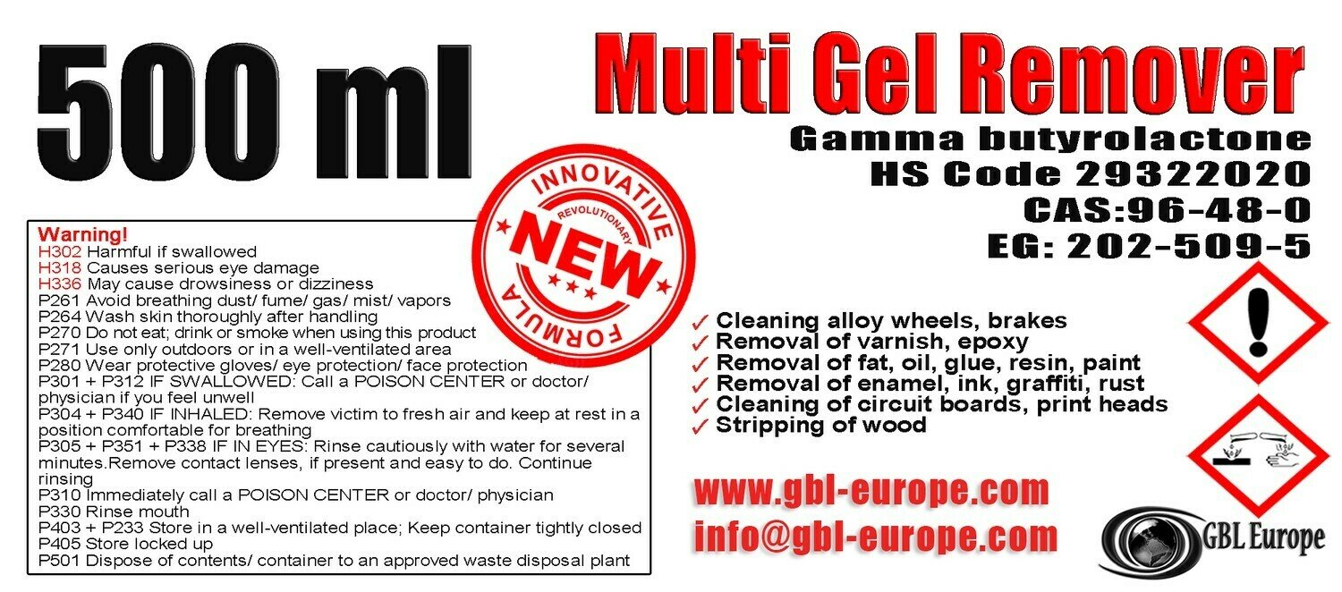 Multi Gel Remover 500 ml Multi Gel Remover 500 ml