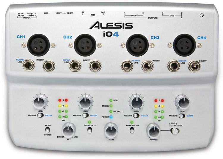 Alesis io4 Audio Interface | 電腦USB錄音界面 00012
