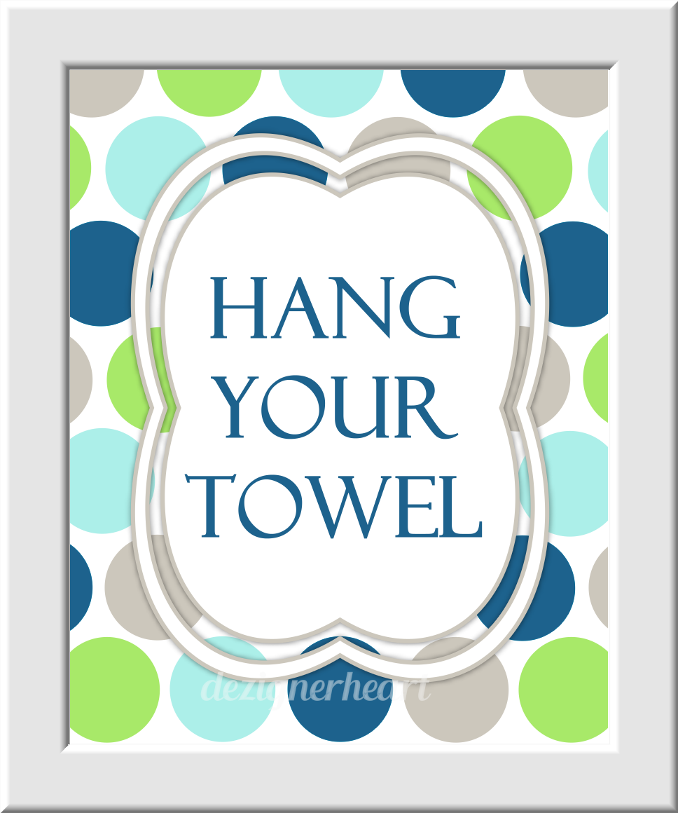 Kids Bath Wall Art Aqua Navy Blue Green Gray Wash Your Hands Brush Your Teeth Hang Your Towel Bathroom Rules Prints Bath Wall Prints Children's Bath Home Decor Bath Art SET OF 3 UNFRAMED PRINTS