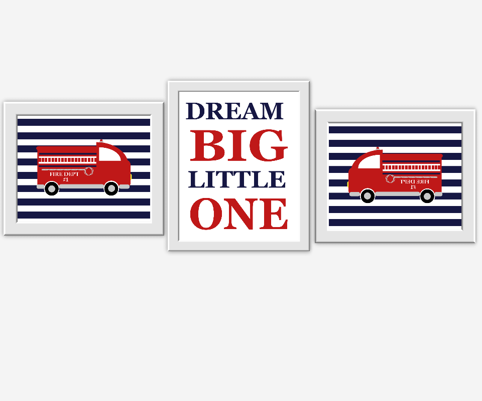 Baby Boy Nursery Wall Art Dream Big Little One Red Navy Blue You are Braver Baby Boy Decor Boys Room Wall Art Playroom Art Toddler Boy Decor Art Baby Nursery Decor 00516