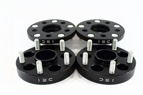 ISC 5x100 25mm Black Hub Centric Wheel Spacers (Pair) ISC-WS5x10025B