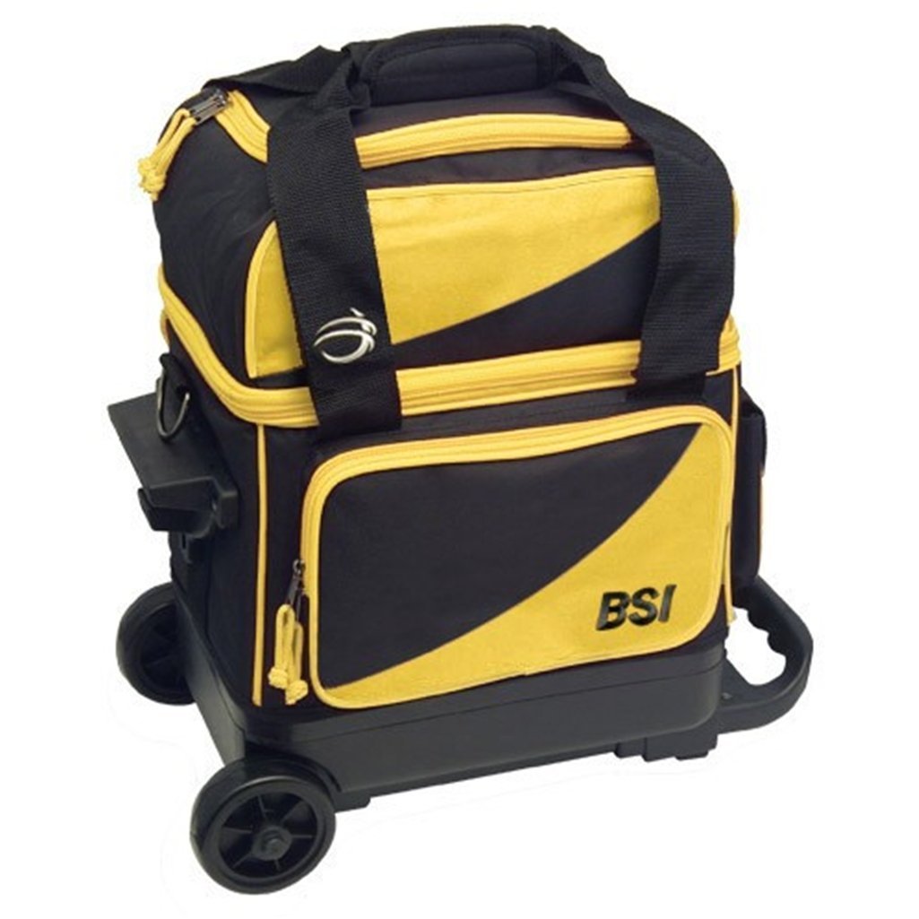 BSI Black/Yellow Single Roller Bowling Bag 1346