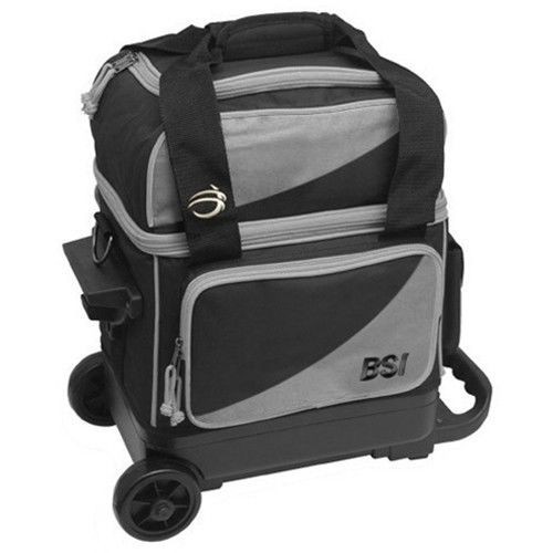 BSI Black/Grey Single Roller Bowling Bag 1347
