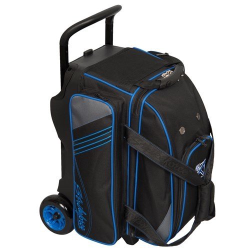 KR Strikeforce Lane Rover Black/Grey/Blue 2 Ball Roller Bowling Bag