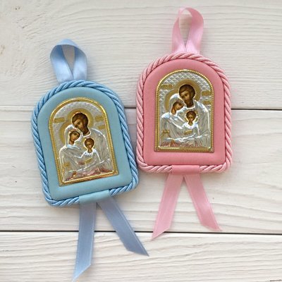 Серебряная икона в колыбельку 00901