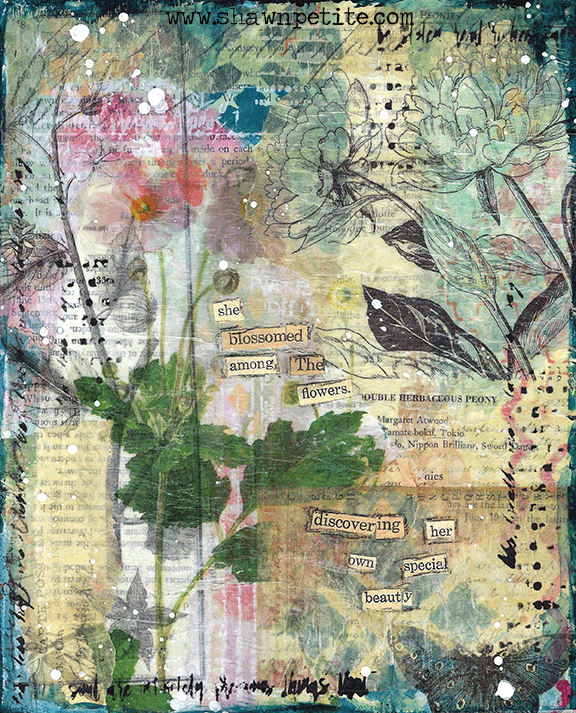 Collage pak for Sunday Inspiration 1-22-17 She Blossomed instant download