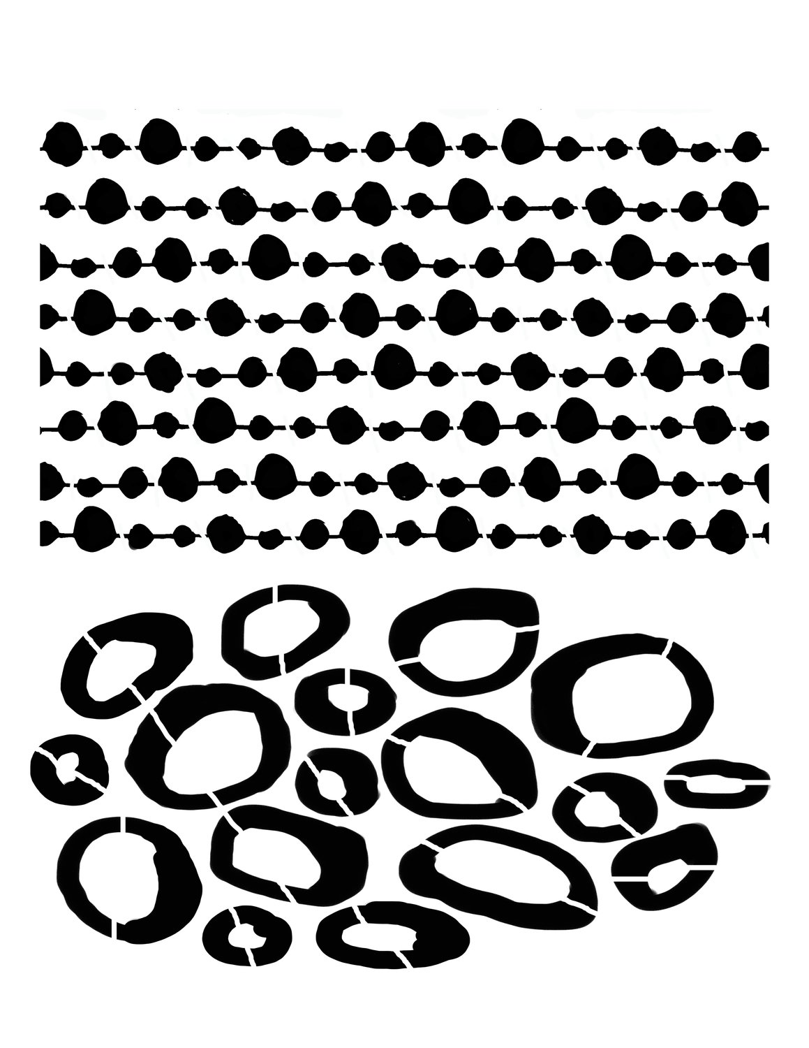 Pattern 6 stencil