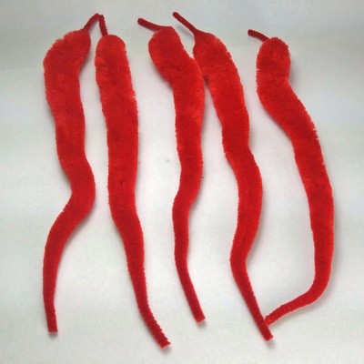 5PK OLDE FLY SHOP SYNTHETIC FABRIC TAIL WHITE SMALL