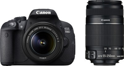 Canon Eos 700d Double Zoom Ef S18 55 Mm Is Ii And Ef S55 250