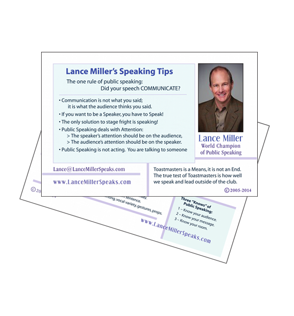 Tips Card - On Speaking 60001