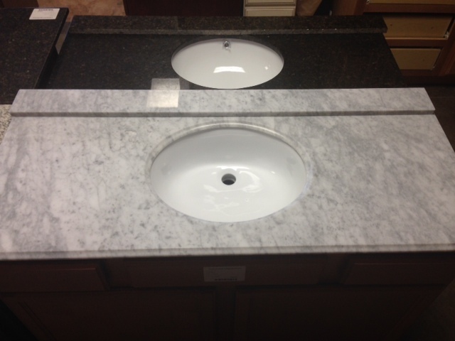 Cararra White Granite 49" vanity top 750254