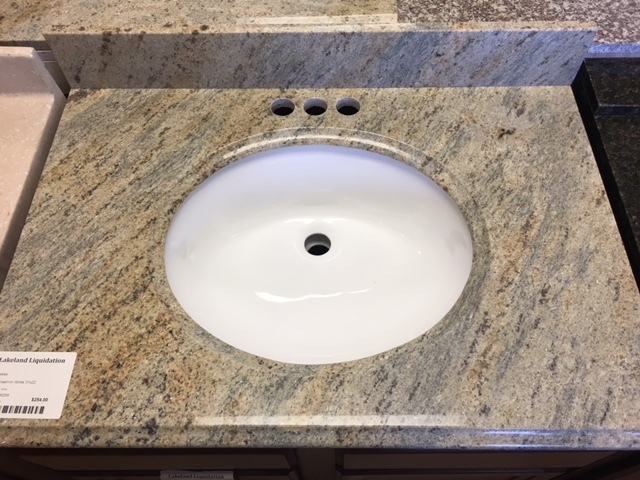 Kashmir White Granite 31" vanity top 750258