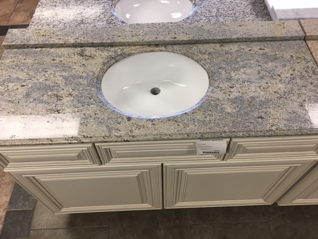 Kashmir White Granite 48" vanity top 750260
