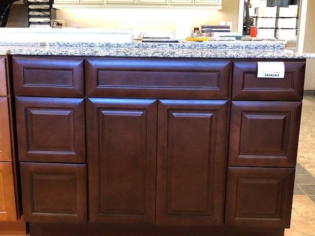 Cherry 48" vanity with drawers 00025
