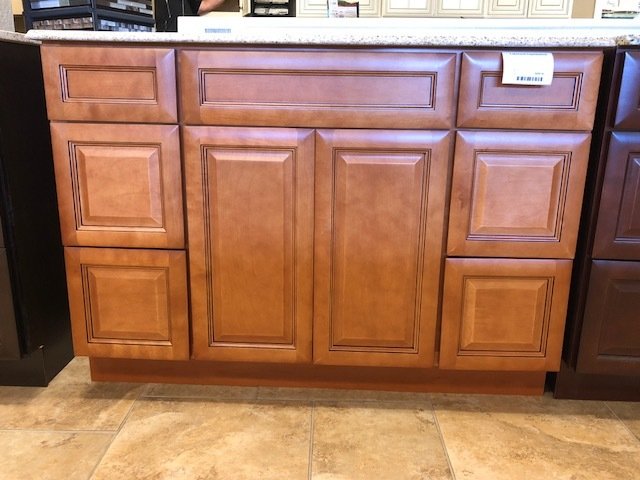 Cinnamon 48" vanity with drawers 00028