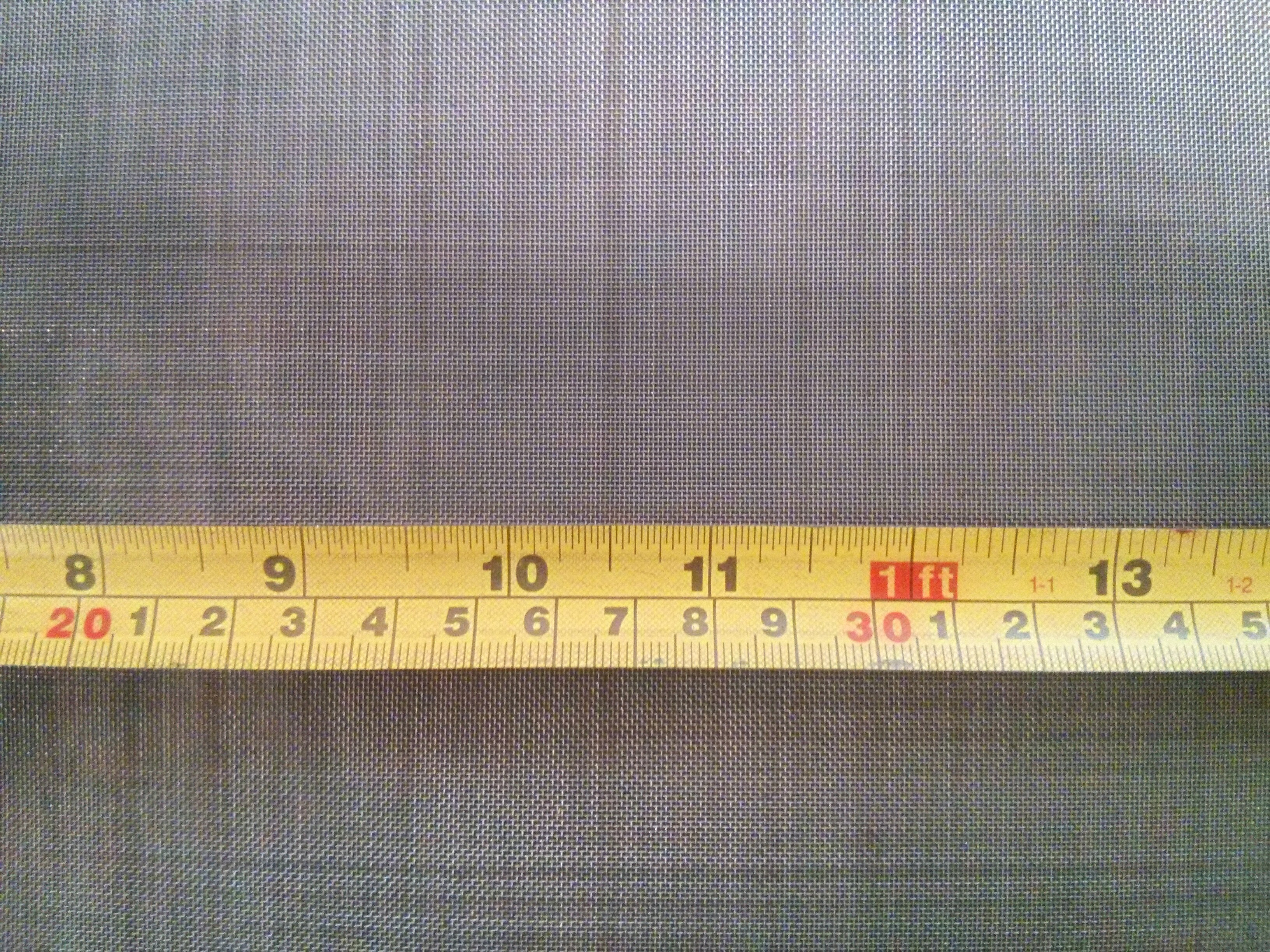 Mild steel woven 40 mesh: 0.41mm aperture MS40M34GW1.22L1