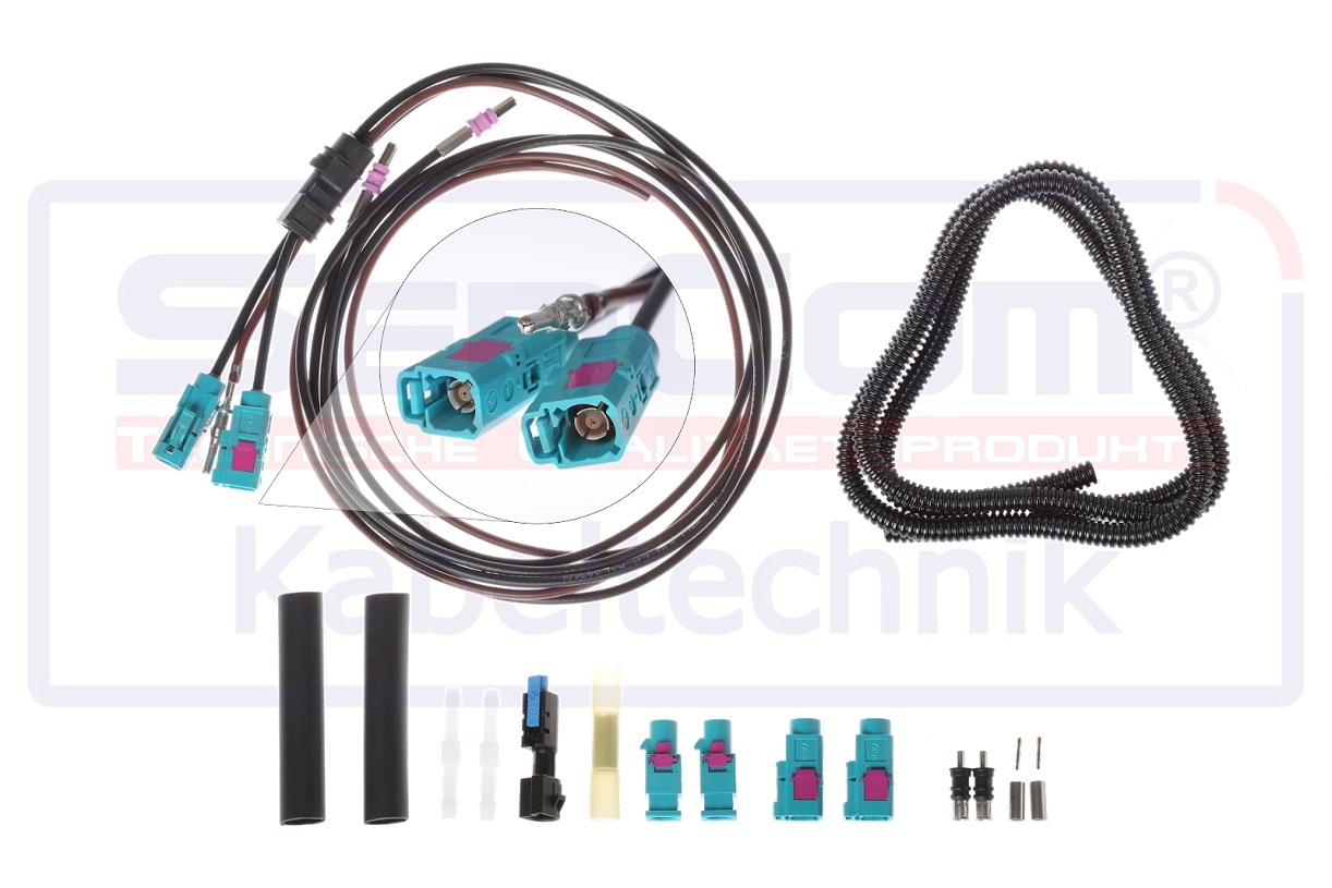 SenCom Kabelbaum Reparatursatz BMW E61 Heckklappe komplett links+rechts+Antennenleitung