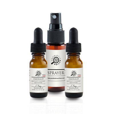 Probiotic Action EMERALD Sprayable Probiotic for Acne Treatment - 45 days supply. Repairs and Rejuvenates Damaged Skin Promoting Good Skin Health – 0.5 Fl Oz. Probiotic Action EMERALD Sprayable Probiotic for Acne Treatment - 45 days supply. Repairs and Rejuvenates Damaged Skin Promoting Good Skin Health – 0.5 Fl Oz.