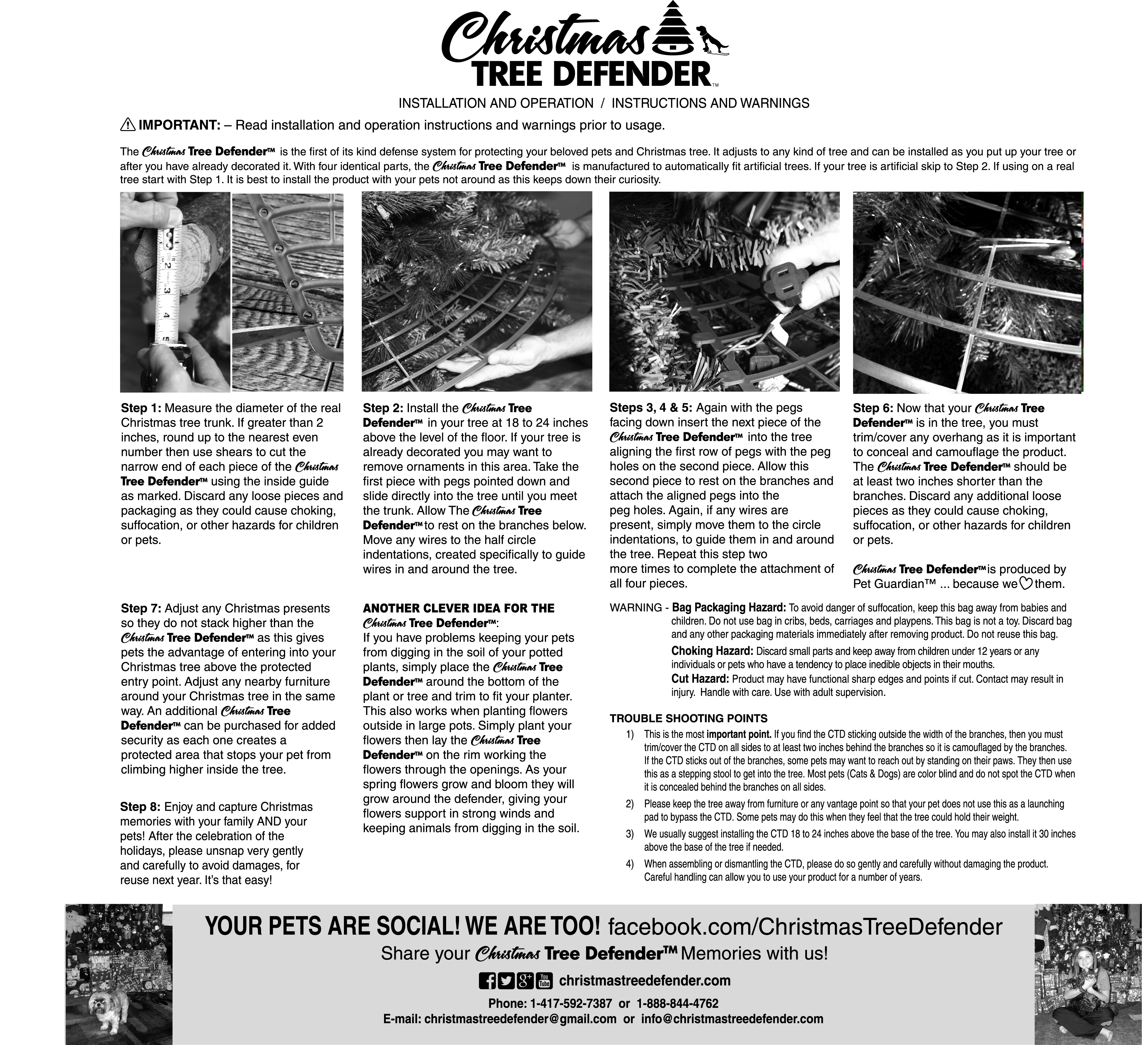 Christmas Tree DefenderChristmas Tree Defender/Potted Plant Protector