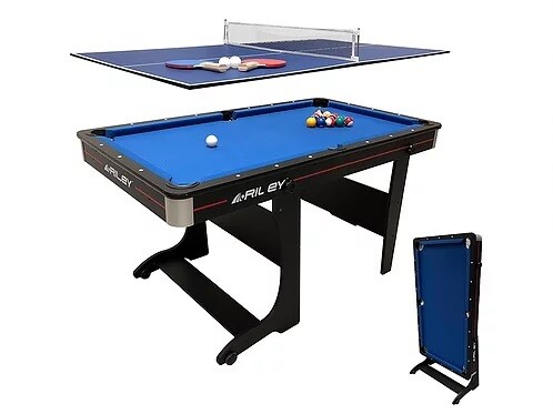 Riley 5ft Vertical Folding Pool Table Fp 5b Free Table Tennis