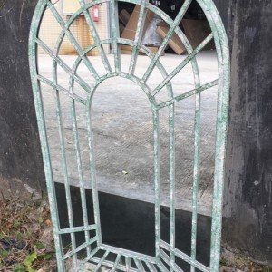 Rustic Green Garden Mirror Rustic Green Garden Mirror