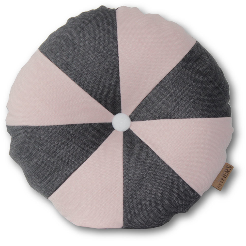 Rund pude med knap - design selv 4001