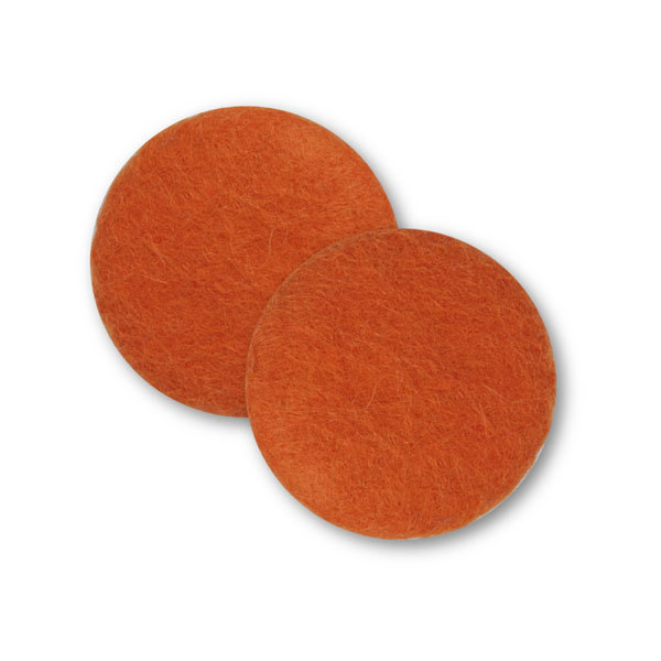 Sæt af 2 knapper til design-selv puder / Orange 5002
