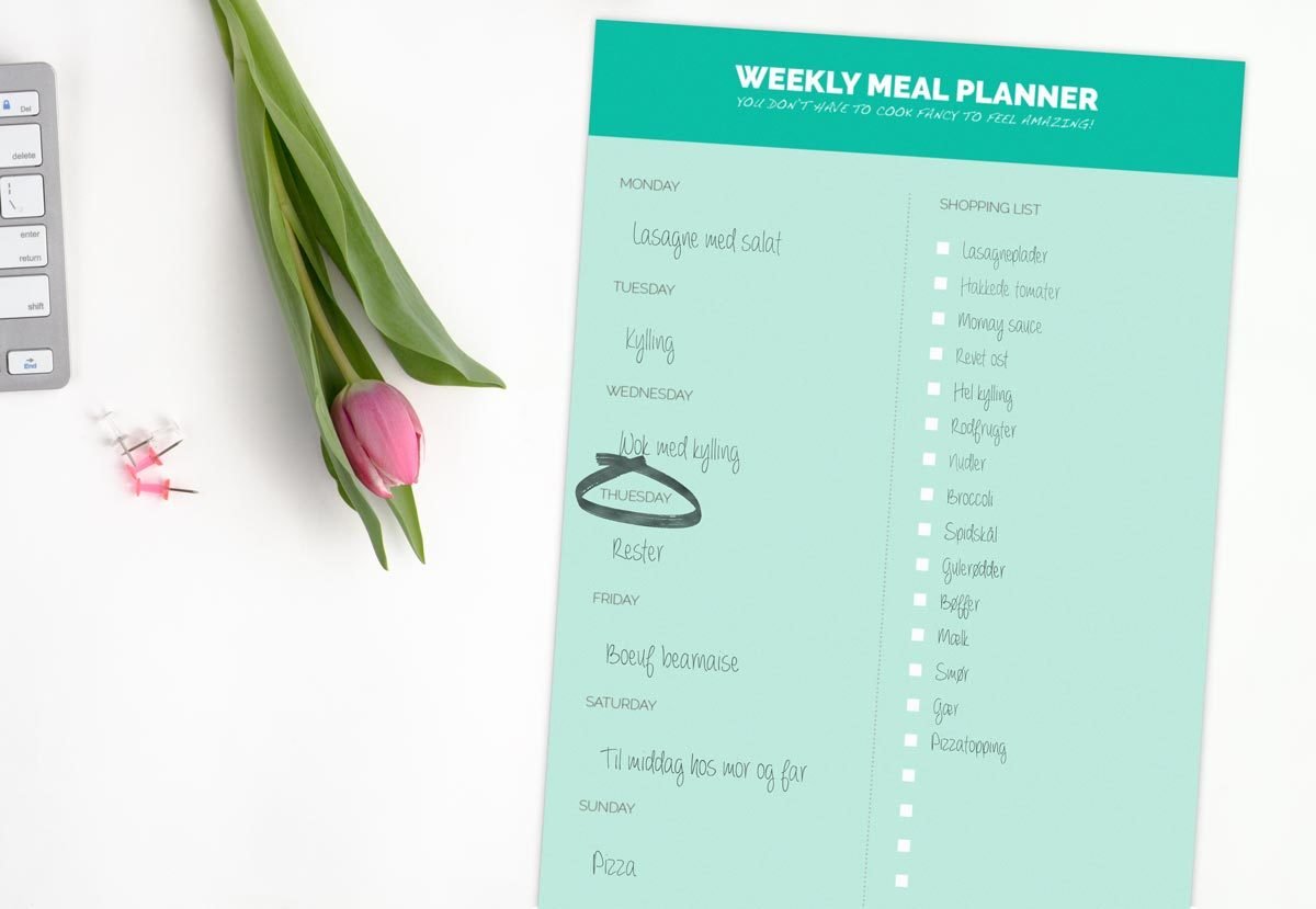 Weekly Meal Planner (GRATIS) 2001