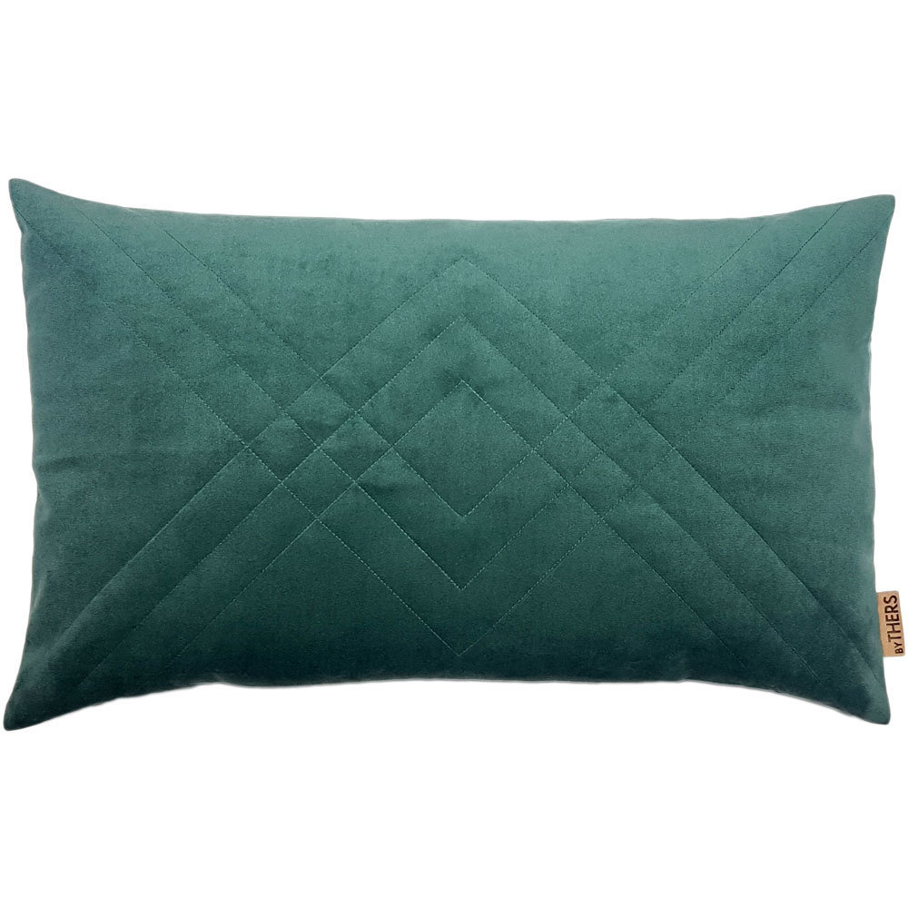 Quiltet Velour - Støvet grøn 4152