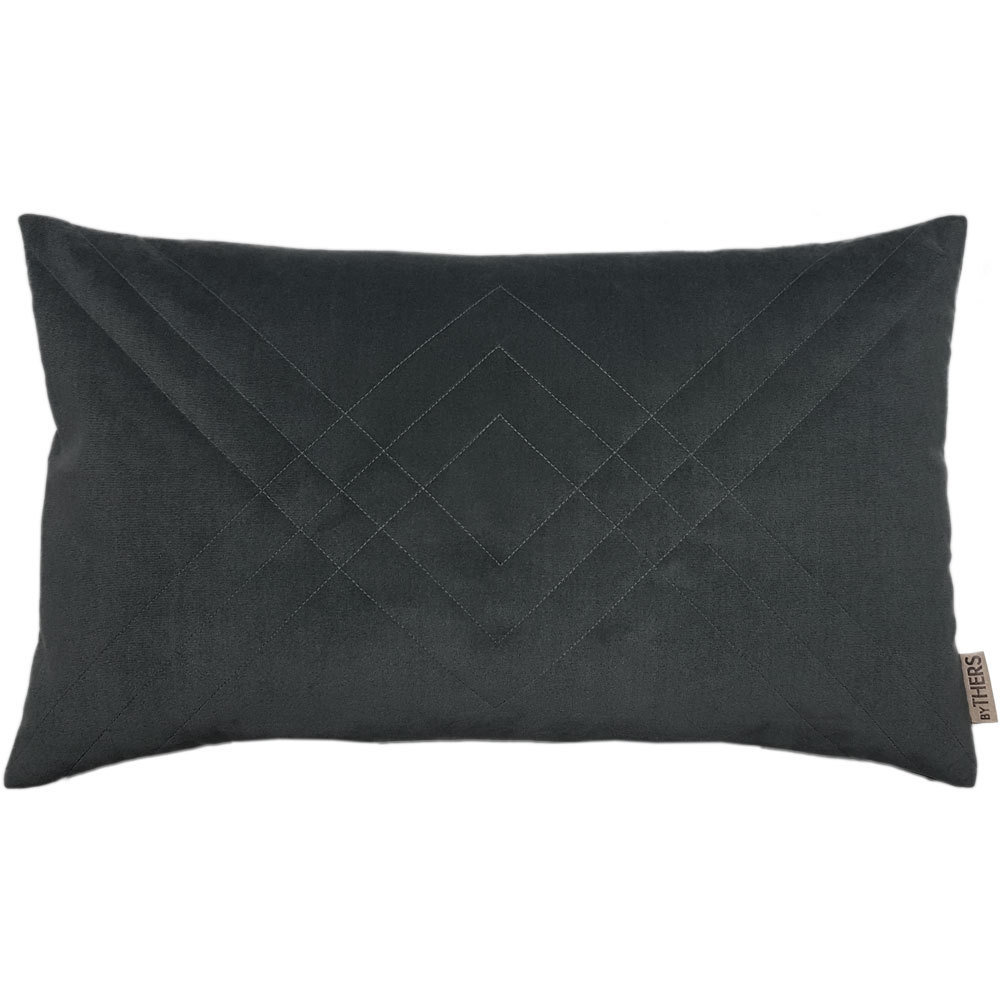 Quiltet Velour - Grå 4155