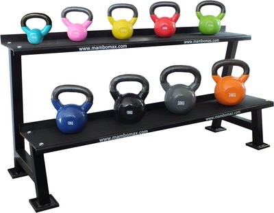 Mambo Max Kettlebell Set 2-24 kg med ställ Mambo Max Kettlebell Set 2-24 kg med ställ
