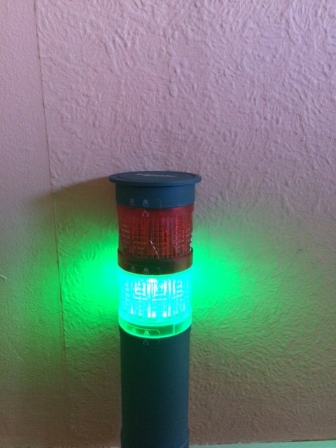 Grön Led Lampa