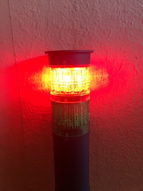 Röd Led Lampa
