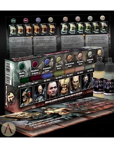 Unnatural Flesh - Fantasy&Games Paint Set - Farbset - Scale75
