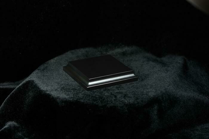 Wooden Base Black, 69x69x15mm - Sockel - Andrea Wooden Base Black, 69x69x15mm - Sockel - Andrea
