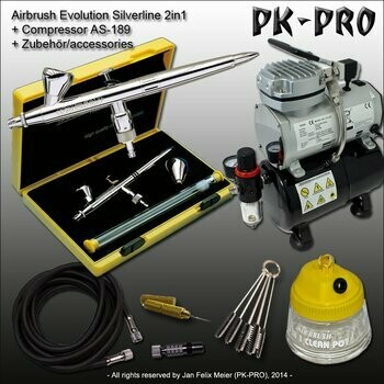 H&S - Evolution-Silverline - 2in1+ Kompressor - AS189 - Starter-Set H&S - Evolution-Silverline - 2in1+ Kompressor - AS189 - Starter-Set
