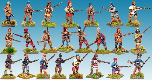 French Wilderness Force - Muskets and Tomahawks - North Star Figures 012001MTB03