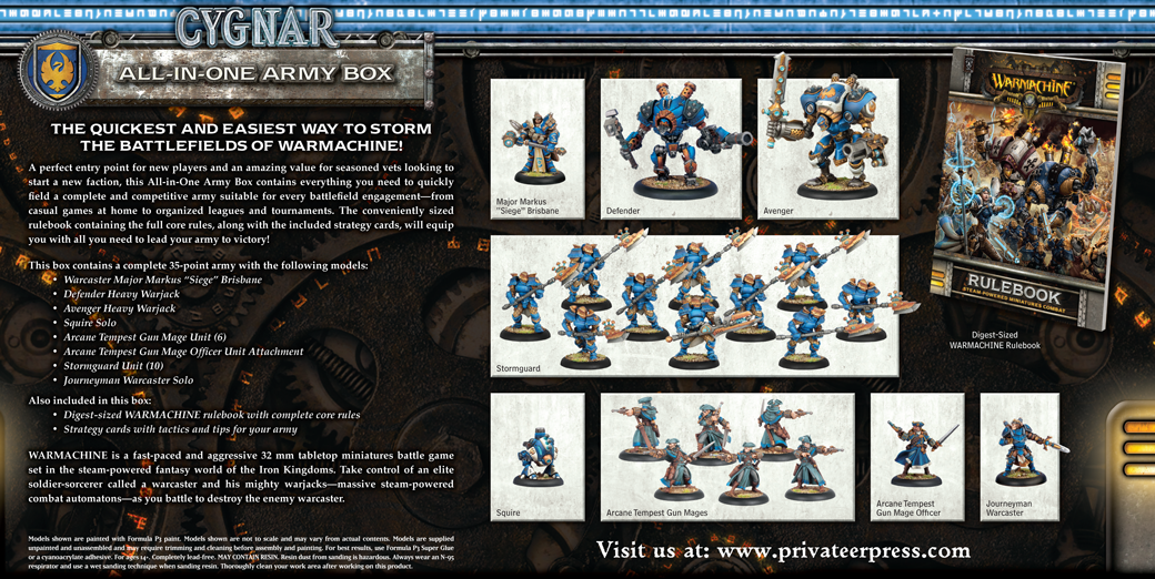 Cygnar All in One Army Box - Warmachine - Privateer Press