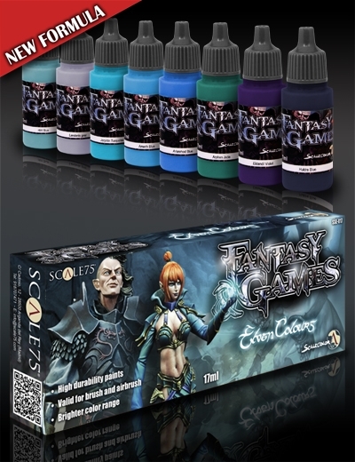 Elven Colors - Fantasy&Games Blue Paint Set - Blau Farbset - Scale75 070001SSE-017