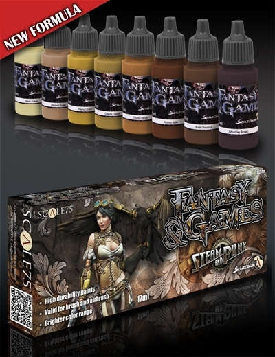 Steam and Punk - Fantasy&Games Brown Paint Set - Braun Farbset - Scale75 070001SSE-018