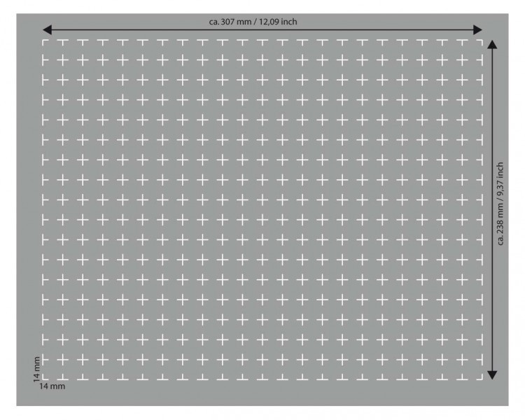 Full-Size Raster-Schaumstoff 50 mm selbstklebend - Feldherr
