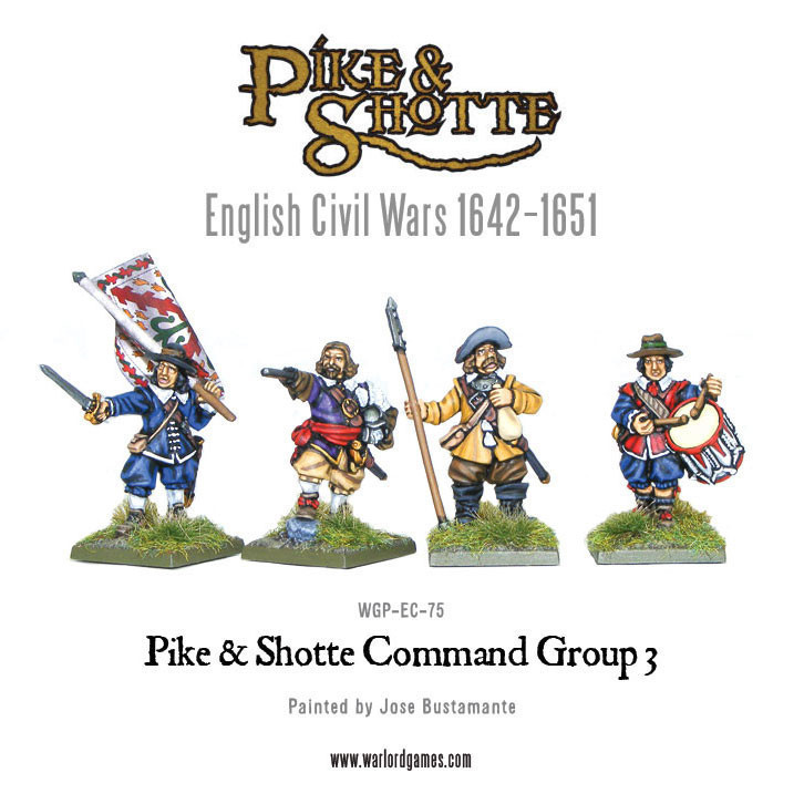 Pike & Shotte command group 3 - Pike & Shotte - Warlord Games Pike & Shotte command group 3 - Pike & Shotte - Warlord Games