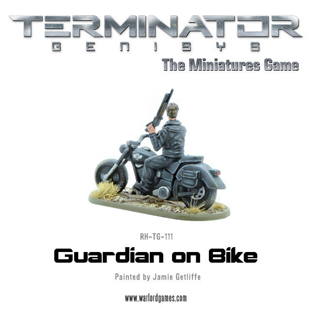 Guardian on Bike (metal) - Terminator Genisys - River Horse