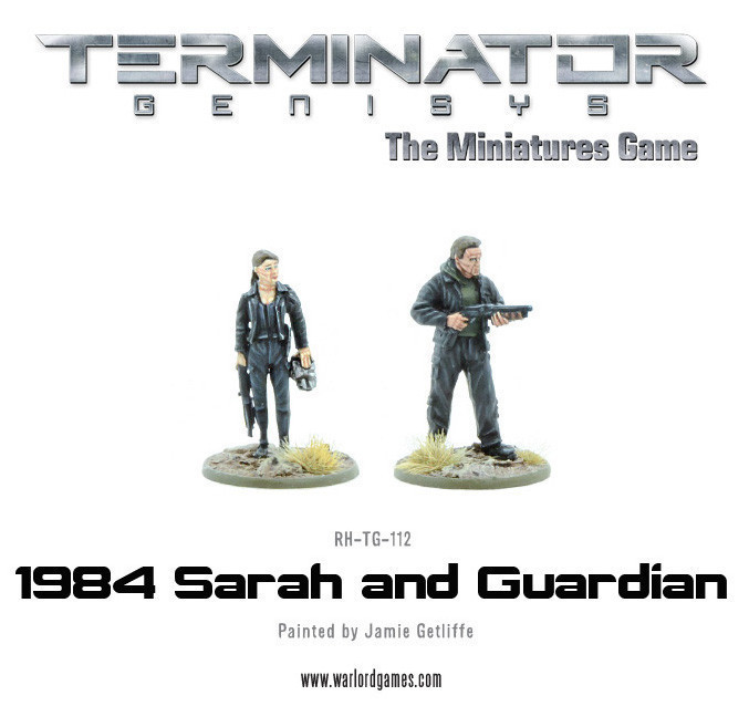 1984 Sarah and Guardian (metal) - Terminator Genisys - River Horse RH-TG-112