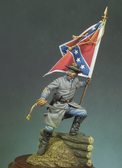 Confederate Standard Bearer (1862) - 54mm - Andrea Miniatures SG-F46