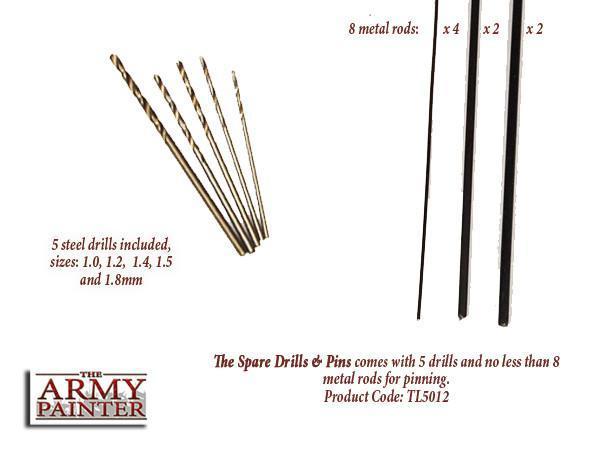 Spare Drills & Pins - Ersatzbohraufsätze - Army Painter Tools AP-TL5012