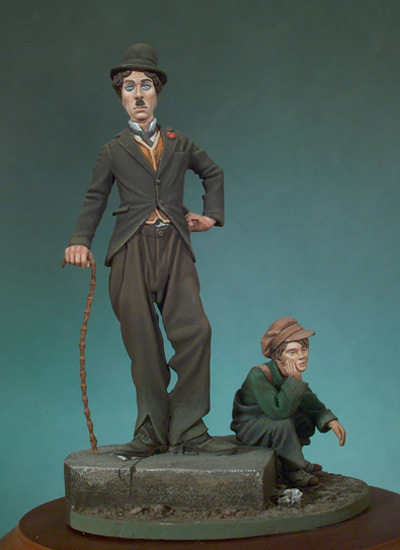 The kid and the tramp - 54mm - Andrea Miniatures SG-F79