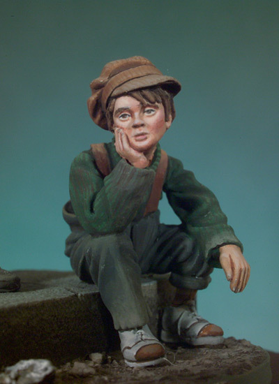 The kid and the tramp - 54mm - Andrea Miniatures